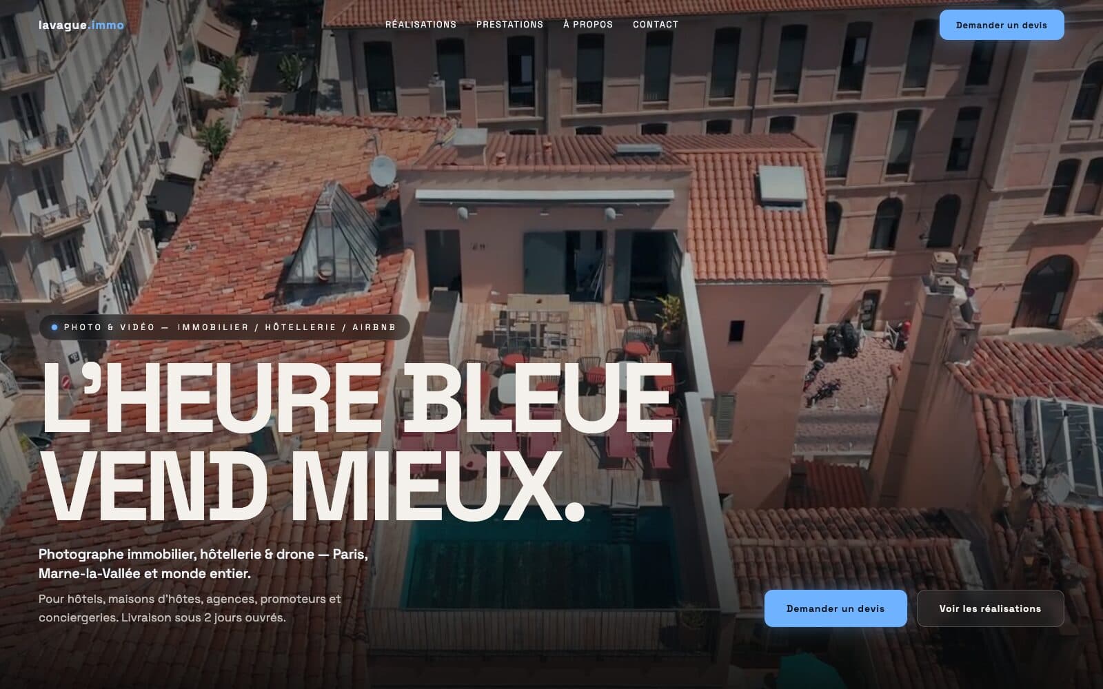 Aperçu du site La Vague